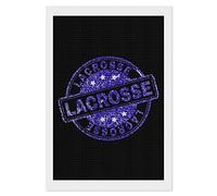 Lacrosse Stamp Seal 5D DIY Diamond Painting Drawing Full Drill Number Kits Pictures Arts Craft Personalized Gifts for Home Wall Decor 12"x16"/16"x20"