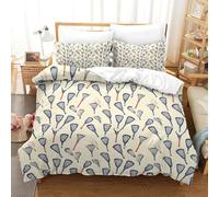 Lacrosse Sticks 2 Pieces Polyester Microfibre Junior Hand Drawn Pattern Style Duvet Cover with 2 Pack Pillow Cases, Hidden Zip, Men Women Kids, Autumn Use Skin Friendly Cosy Single（135x200cm）