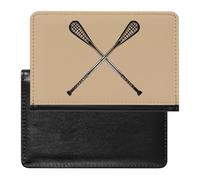 Lacrosse Sticks Crossed Passport Wallet Cute Passport Case with Card Slot Travel Passport Holder Cover