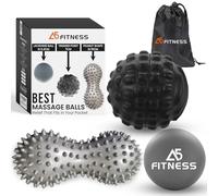 Lacrosse, Trigger & Hard spiky peanut Massage Ball - Perfect for Yoga, Rehab, Deep Tissue & Trigger Point Massage, Myofascial Release, Plantar Fasciitis - Sore Muscle Recovery, Overall Body Relaxation