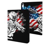 Lacrosse U.S. Flag Cute Tablet Case Unisex Slim Hard Protective Cover Compatible with iPad 9th/ 8th/ 7th