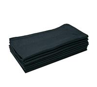 LACS Handkerchiefs Men's Luxury Black 100% Cotton Handkerchiefs Black Hankies, W-black B, 3 PCS