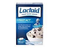 Lactaid Fast Act Lactose Intolerance Relief Caplets with Lactase Enzyme, 60 Travel Packs of 1-ct.
