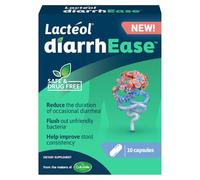 Lactéol DiarrhEase- a Safe, Drug Free and Clinically Tested Postbiotic Strain That Helps Soothes Occasional Digestive Upset and Shortens The Duration of Occasional Diarrhea, 10 Count
