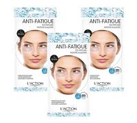 L'Action Paris Anti-Fatigue Ice Patches, Eye Masks for Brightened Refreshed and Calm Skin, Enriched with Niacinamide and Probiotics, Ideal for Tired Skin, 3 x 2 Pack