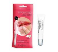 L'Action Paris Exfoliating Soft Lip Scrub, Smooth and Plumped Lips, Sugar Crystals for Gentle Exfoliation, Slanted Applicator, Soothing Shea and Mango Butter Formula 12ml