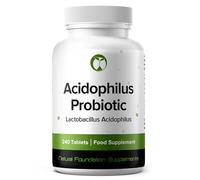 Lactobacillus Acidophilus (4 Month Supply) Probiotic Supplement 240 Tablets 3 Billion CFU Probiotics for Men & Women Vegan Friendly Made in The UK (Lactobacillus Acidophilus)
