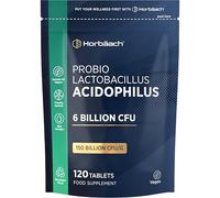 Lactobacillus Acidophilus ProBio 6 Billion CFU | High Strength Bio Cultures ProBio | 120 Vegan Tablets for Men & Women | by Horbaach