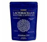 Lactobacillus Reuteri Probiotic Capsules | High Strength L Reuteri 10 Billion CFU | Probiotics for Gut Health | 2 Months Supply for Women & Men with Added Inulin Prebiotic by Roundway Supplements