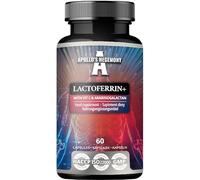 Lactoferrin+ 100 mg - with Vitamin C and Arabinogalactan - 60 Vegan Capsules - 2 Month Supply - for Enhanced Immunity and Iron Absorption - by Apollo's Hegemony