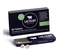 LactoJoy Lactase Tablets - 80 Pcs. of Extra-Strength Dose (14,500 FCC)