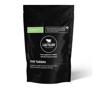 LactoJoy Lactase Tablets | Helps with Lactose Intolerance | 240 Pcs. Refill of Extra-Strength Dose (14,500 FCC) | 100% Vegan | Supports The Lactose Digestion | Chemical Free