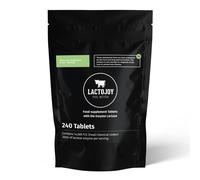 LactoJoy Lactase Tablets | Helps with Lactose Intolerance | 240 Pcs. Refill of Extra-Strength Dose (14,500 FCC) | 100% Vegan | Supports The