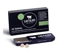 LactoJoy Lactase Tablets | Helps with Lactose Intolerance | Contains 45 Pcs. of Extra-Strength Dose (14,500 FCC) Lactase Enzyme Tablets | 100% Vegan | Supports The Lactose Digestion