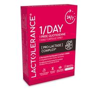 LACTOLERANCE 1/Day | 10 Billion CFU Probiotic Lactase Precursor | 24h Daily Dairy Digestion Support | 1 Capsule/Day | 30 Vegetarian Capsules (Unflavoured)