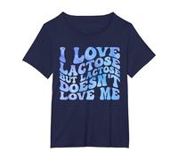 Lactose Intolerant T-Shirt, Women's Plus, Navy Blue, 2X