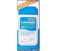 Lactrase 18000 FCC 40 Tablets Lactase 18,000 New Practical Dispenser Pack A