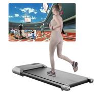 Lacuffy Raceable Walking Pad Suitable for High-tech Wearable Devices, Max 136kg APP Control Under Desk Treadmill with Training Courses and AI Training, Door to Door Delivery