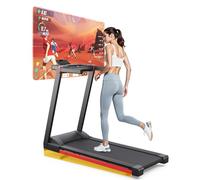 Lacuffy Treadmills for Home Foldable 112x42cm, 158kg Weight Capacity, 16km/h, 6% Incline Folding Treadmill for Heavy People, Raceable Foldable Treadmill with Multi-runner Race, Door to Door Delivery