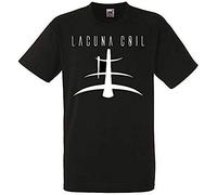 Lacuna Coil Logo Black T-Shirt Men Shirt Rock Band Tee Black 3XL