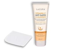Lācurā -Aldi - Hot Cloth Cleanser | with Muslin Cloth | Vitamin C | All Skin Types | Vegan Friendly | 200mL [Without Box]