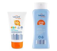Lācurā Aldi Sun | Baby & Kids Sensitive Sun Lotion SPF50+ & After Sun Lotion | High & UVA 5 Stars | 50mL+200mL [Total 250mL]