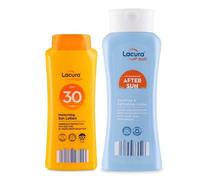 Lācurā Aldi Sun | Moisturising Sun Lotion SPF 30 & After Sun Lotion | High & UVA 5 Stars | 200mL+200mL [Total 400mL]