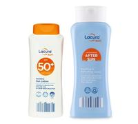 Lācurā Aldi Sun | Sensitive Sun Lotion SPF 50+ & After Sun Lotion | High & UVA 5 Stars | 200mL+200mL [Total 400mL]