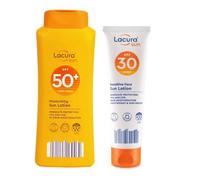 Lācurā Aldi Sun | Sun Moisturising Sun Lotion SPF 50+ & Sensitive Face Sun Lotion SPF 30 | High & UVA 5 Stars | 200mL+50mL [Total 250mL]