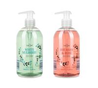 Lācurā Aldi | White Mulberry & Rhubarb and Rose Hand Wash | Antibacterial | 500mL+500mL [BUNDLE]