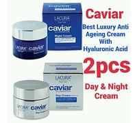 LACURA CAVIAR 50ml DAY CREAM + 50ml NIGHT CREAM SET ANTI AGEING SKINCARE