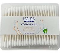 Lacura Cotton Buds 100% Pure Cotton Tips Biodegradable Paper Sticks, for Cleaning Ear and Doing Makeup, Q Tips, Swabs 2 Pack (400 Buds Total)