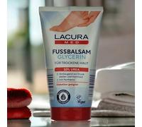 Lacura Med Foot Balm 10% Urea with Dexpanthenol & Jojoba Oil - Glycerine Dry Skin Vegan 150 ml (Pack of 2)