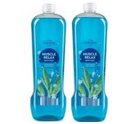 Lacura Muscle Relax Bath Soak with Clary Sage, Sea Minerals, Relaxing Formula, 2 Pack, 750ml Each
