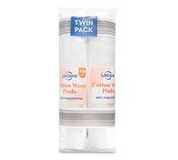 Lacura Pure Cotton Wool Pads 2 x 100 Twin Pack Non-Fleecing, No Shed, 100% Cotton, for Make-up Removal, Discs Face, Nails, Manicure