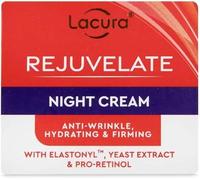 Lacura Rejuvelate Night Face Cream Anti Ageing Moisturiser 50ml with Retinol, Peptides, Glycolic Acid | Hydrating Firming Face Cream for Fine Lines & Wrinkles