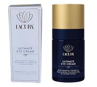 Lācurā Ultimate Eye Cream with Squalane, Vitamin C, Niacinamide, Pro Vitamin B5, Centella Extract, Dermatologically Tested, Vegan Friendly, 15ml