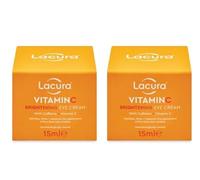 Lacura Vitamin C Brightening Eye Cream with Caffeine, 15ml - (Pack of 2)