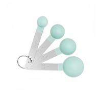 LacusMare Measuring Spoons Sets 4 Pieces with Stainless Steel Handles, Dual Measurement Units, Measuring Spoon for Dry and Liquid Ingredients Small Teaspoon Measuring Scoops, Baking Accessories