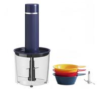 LacusMare Mini Chopper Set with 800ml Cup & 3 x 100ml Bowls, 4-Blade & 2-Blade Attachments, 200W, Mini Food Processors & Choppers for Chopping Blending Pureeing, Small Food Processor