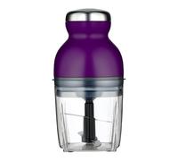 LacusMare Mini Food Processor, 900ml Bowl, 4 Sharp Blades, Whisk Attachment, 200W Motor for Chopping, Blending & Pureeing, Perfect for Baby Food, Garlic, Onion, and Nuts (Purple)
