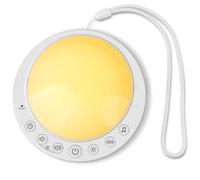 LacusMare White Noise Machine with 16 Soothing Sounds, Timer & Nightlights, Rechargeable Sleep Aid Sound Machine, Portable White Noise Machine Baby Adults Travel Kids Newborn Essentials
