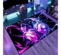 Lacut Game Headset Design Area Rugs, 3D Gamepad Rugs for Boy’s Bedroom with Game Microphoner Decoration, Cool Non-Slip Gamer Carpet for Living Room Playroom (Microphone Rug 1, 70" x55")