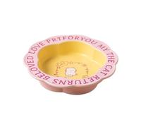 Lacy Cat Bowl Anti-Black Chin Cat Canned Food Bowl Ceramic Dog Food Bowl Anti-knockover Water Bowl for Cats Cat Bowl Rack(A-06)