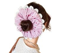 Lacy Hair Tie Elastic Scrunchies Multi Layer French Hair Rings For Elegant Updos Suitable For Long Hair Lace Hair Tie