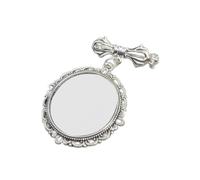 Lacy Oval Theme Brooch Photo Frame Charm Breastpin Stylish Party Accessory Fashion Lapel Pin Statement For Women Girls Jewelry For Daily Life And Parties