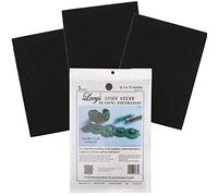 Lacy's Stiff Stuff Beading Foundation - Black Felt Fabric - 3 Sheets - 8.5 x 11 inches - Made in USA - Stiff & Durable