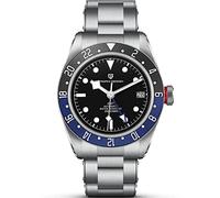 LACZ DENTON Men's Classic Black Blue Pagani Design 1706 GMT Automatic Watch with Multi-time Zone Function and Waterproof 200M