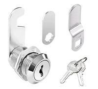 LadayPoa Security Cam Lock Furniture Lock Drawer Lock,Generic Lock for Mailboxes Standard Size Cam Lock with Keys for Cupboard Tool Boxes Mailbox(16 mm)