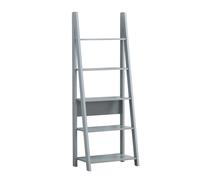 Ladder Bookcase 5 Shelf Shelving Unit Wood Effect Home Office Living Room